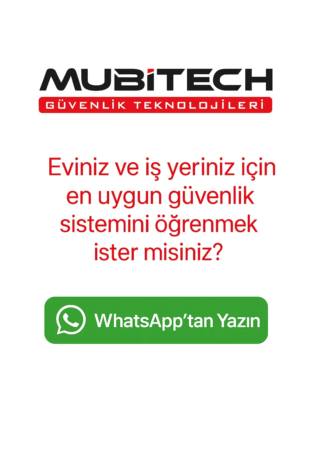 WhatsApp iletişim - Beyoğlu Güvenlik kamera sistemi